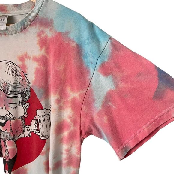 Rick Everett World Tour Tie Dye Crewneck Shirt in Size Large - Picture 6 of 9